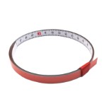 Self Adhesive Pit Measuring Tape 1Mx10 mm, L to R WHITE